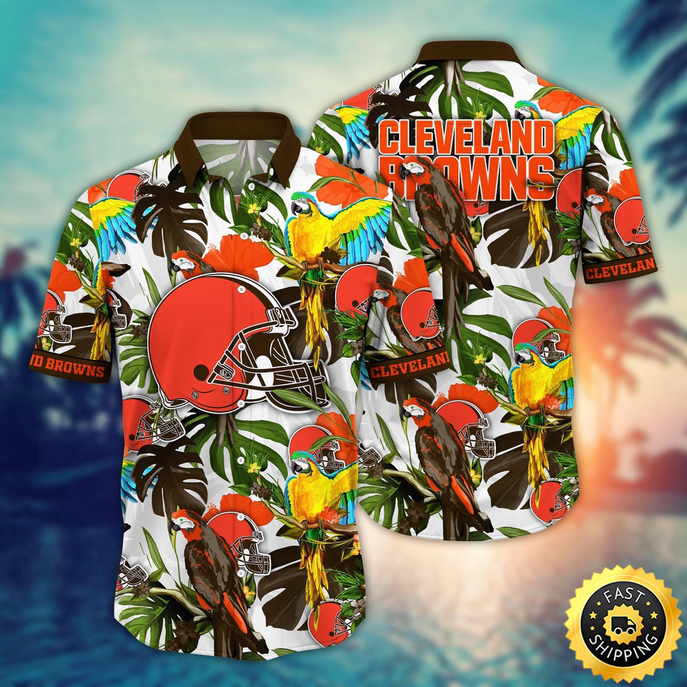 Cleveland Browns Hawaii Shirt Flower Sunshine Inspired Tops