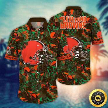 Cleveland Browns Hawaii Shirt Flower Tropical Holiday Attire