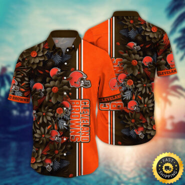 Cleveland Browns Hawaii Shirt Flower Tropical Vibes In Shirts