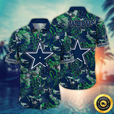 Dallas Cowboys Hawaii Shirt Flower Tropical Holiday Attire