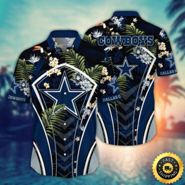 Dallas Cowboys Hawaii Shirt Flower Vibrant Beachy Shirts