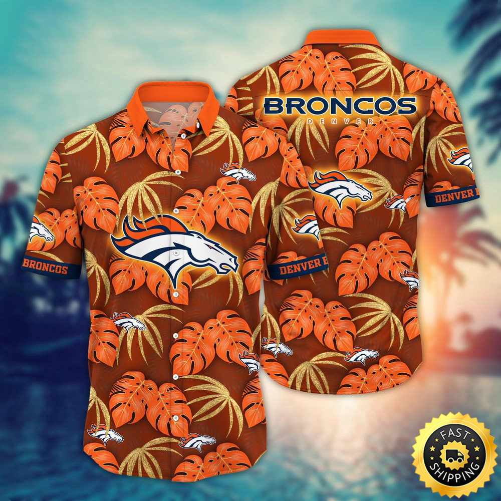 Denver Broncos Hawaii Shirt Flower Beachy Keen Fashion