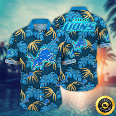 Detroit Lions Hawaii Shirt Flower Beachy Keen Fashion