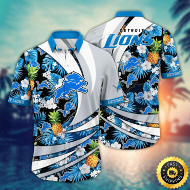 Detroit Lions Hawaii Shirt Flower Classic Hawaiian Prints