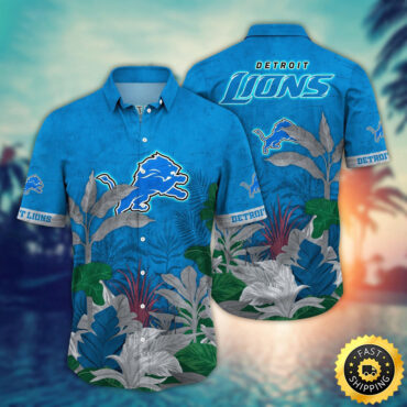 Detroit Lions Hawaii Shirt Flower Hawaiian Style Statements
