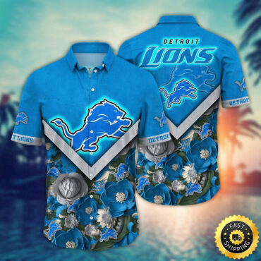 Detroit Lions Hawaii Shirt Flower Summer Ready Shirts