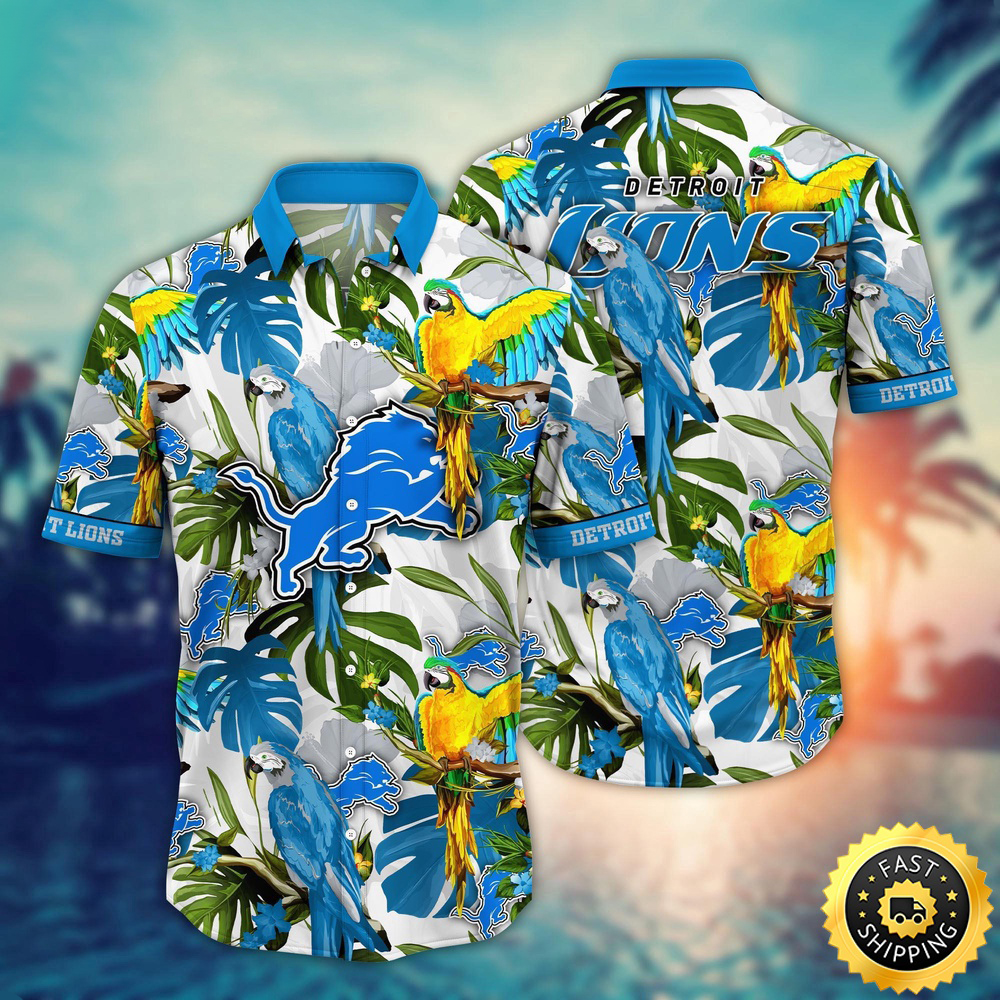 Detroit Lions Hawaii Shirt Flower Sunshine Inspired Tops