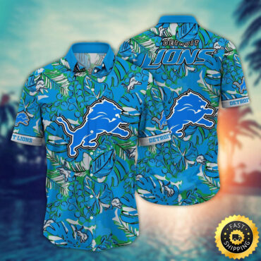 Detroit Lions Hawaii Shirt Flower Tropical Holiday Attire