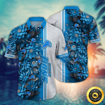 Detroit Lions Hawaii Shirt Flower Tropical Vibes In Shirts
