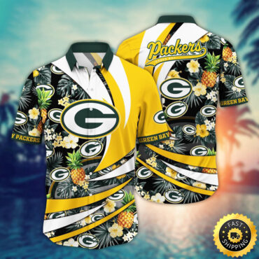 Green Bay Packers Hawaii Shirt Flower Classic Hawaiian Prints
