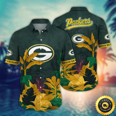 Green Bay Packers Hawaii Shirt Flower Hawaiian Style Statements