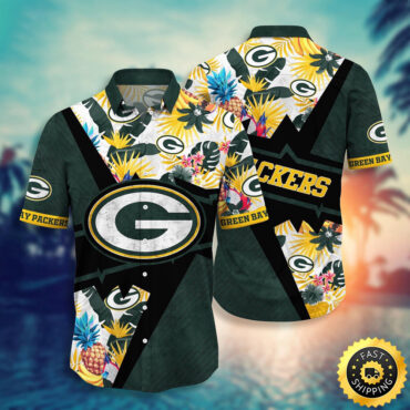 Green Bay Packers Hawaii Shirt Flower Island Inspired Apparel