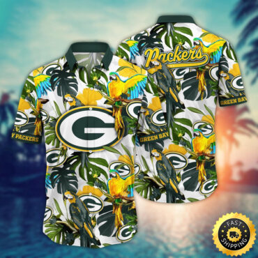 Green Bay Packers Hawaii Shirt Flower Sunshine Inspired Tops