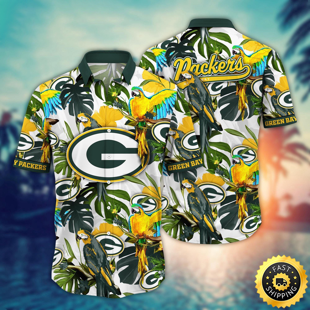Green Bay Packers Hawaii Shirt Flower Sunshine Inspired Tops
