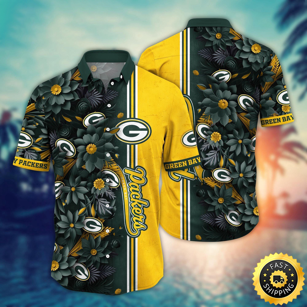 Green Bay Packers Hawaii Shirt Flower Tropical Vibes In Shirts