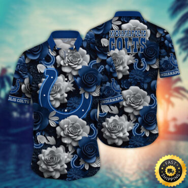 Indianapolis Colts Hawaii Shirt Flower Aloha Spirit Shirts