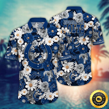 Indianapolis Colts Hawaii Shirt Flower Sunny Day Essentials