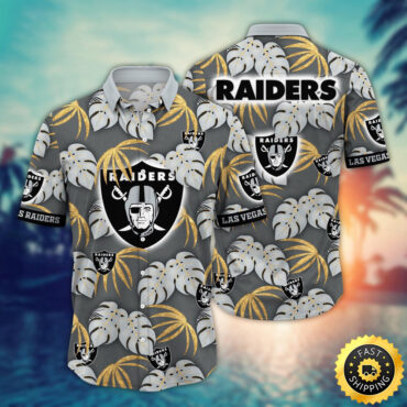 Las Vegas Raiders Hawaii Shirt Flower Beachy Keen Fashion