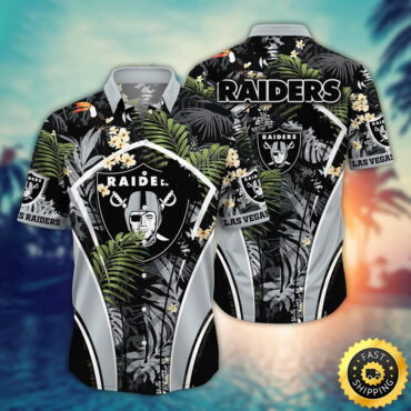 Las Vegas Raiders Hawaii Shirt Flower Vibrant Beachy Shirts