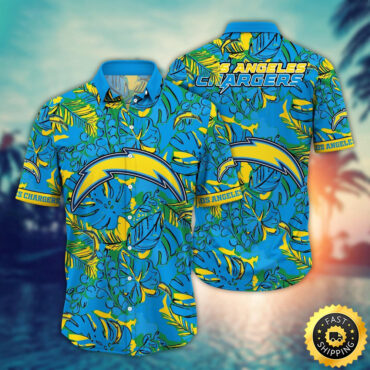 Los Angeles Chargers Hawaii Shirt Flower Tropical Holiday Attire