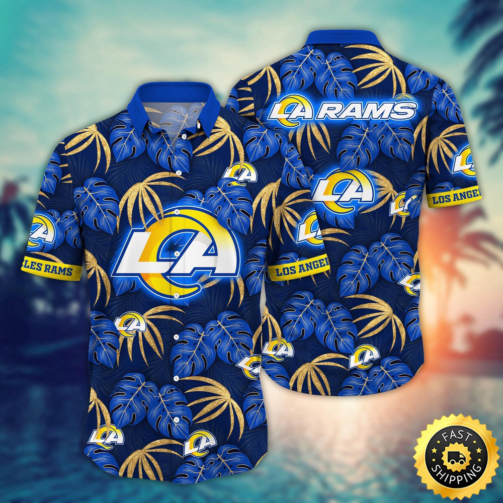 Los Angeles Rams Hawaii Shirt Flower Beachy Keen Fashion