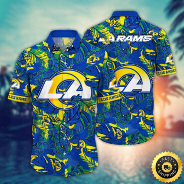 Los Angeles Rams Hawaii Shirt Flower Tropical Holiday Attire