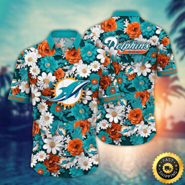 Miami Dolphins Hawaii Shirt Flower Sunny Day Essentials