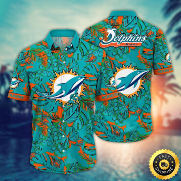 Miami Dolphins Hawaii Shirt Flower Tropical Holiday Attire