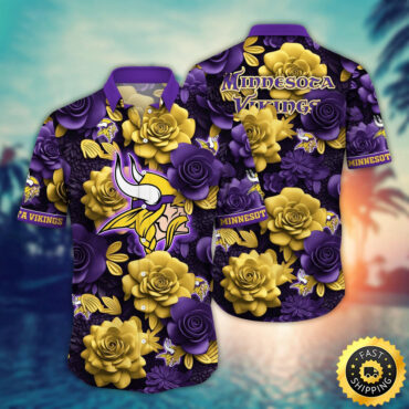 Minnesota Vikings Hawaii Shirt Flower Aloha Spirit Shirts