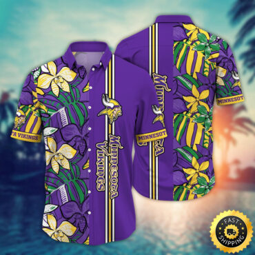 Minnesota Vikings Hawaii Shirt Flower Chic Aloha Fashion