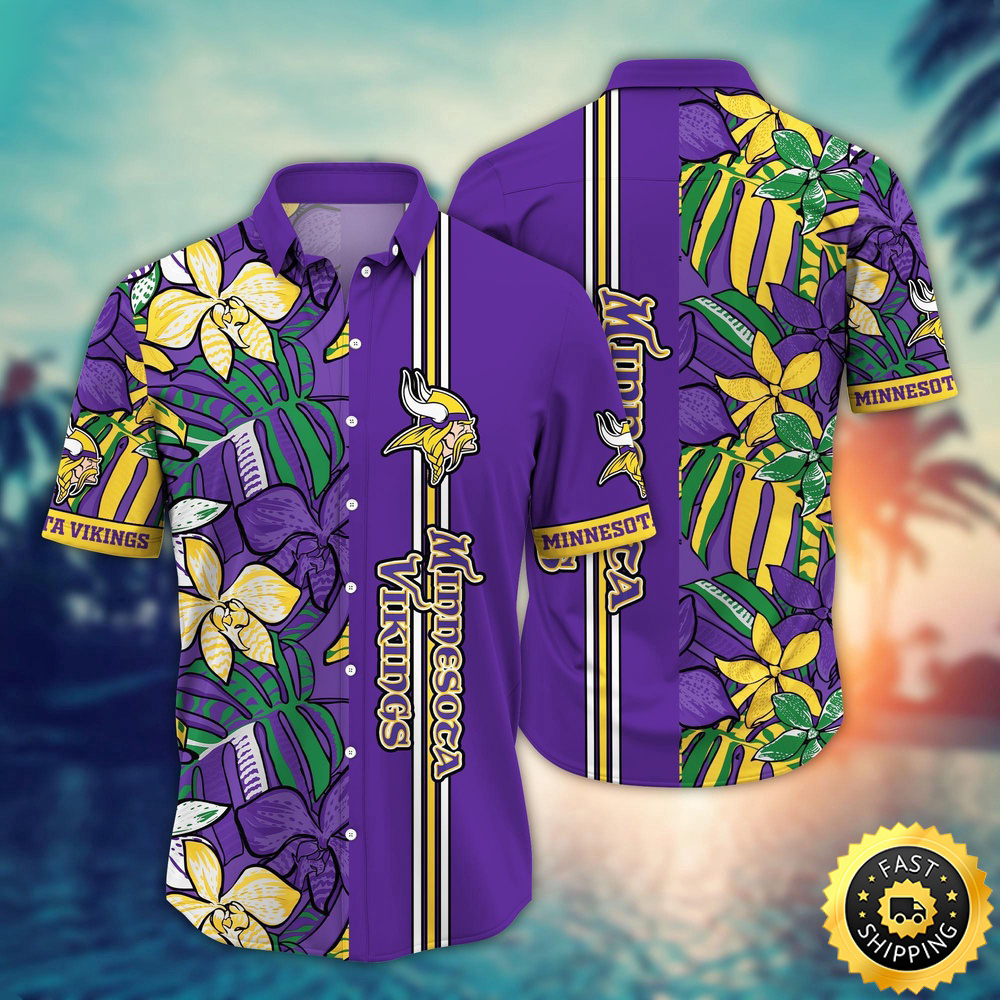 Minnesota Vikings Hawaii Shirt Flower Chic Aloha Fashion