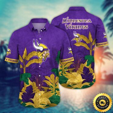 Minnesota Vikings Hawaii Shirt Flower Hawaiian Style Statements