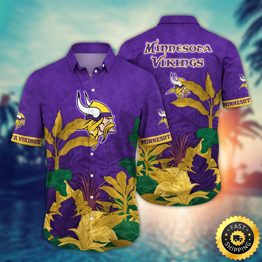 Minnesota Vikings Hawaii Shirt Flower Hawaiian Style Statements