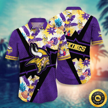 Minnesota Vikings Hawaii Shirt Flower Island Inspired Apparel
