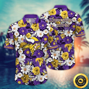Minnesota Vikings Hawaii Shirt Flower Sunny Day Essentials
