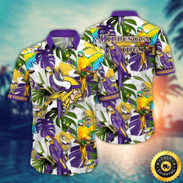 Minnesota Vikings Hawaii Shirt Flower Sunshine Inspired Tops
