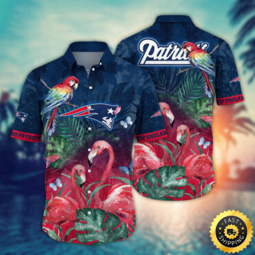 New England Patriots Hawaii Shirt Flamingo And Flower Aloha Shirt
