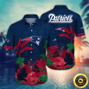 New England Patriots Hawaii Shirt Flower Hawaiian Style Statements