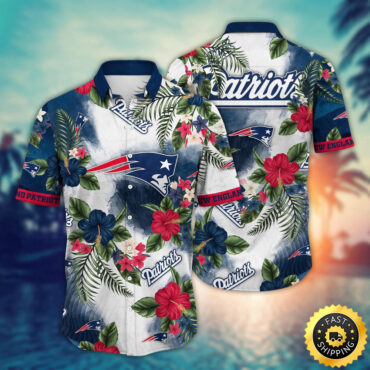 New England Patriots Hawaii Shirt Flower Trendy Floral Tops