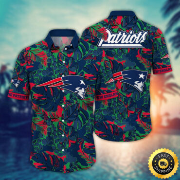 New England Patriots Hawaii Shirt Flower Tropical Holiday Attire