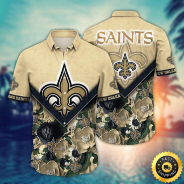New Orleans Saints Hawaii Shirt Flower Summer Ready Shirts