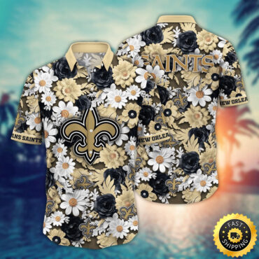 New Orleans Saints Hawaii Shirt Flower Sunny Day Essentials