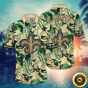 New Orleans Saints Hawaii Shirt Flower Tropical Holiday Attire