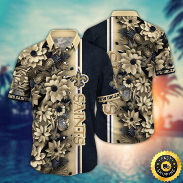 New Orleans Saints Hawaii Shirt Flower Tropical Vibes In Shirts
