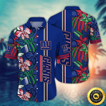 New York Giants Hawaii Shirt Flower Chic Aloha Fashion