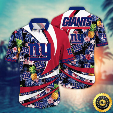 New York Giants Hawaii Shirt Flower Classic Hawaiian Prints