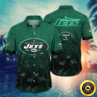 New York Jets Hawaii Shirt Flamingo And Flower Funny Aloha Shirt