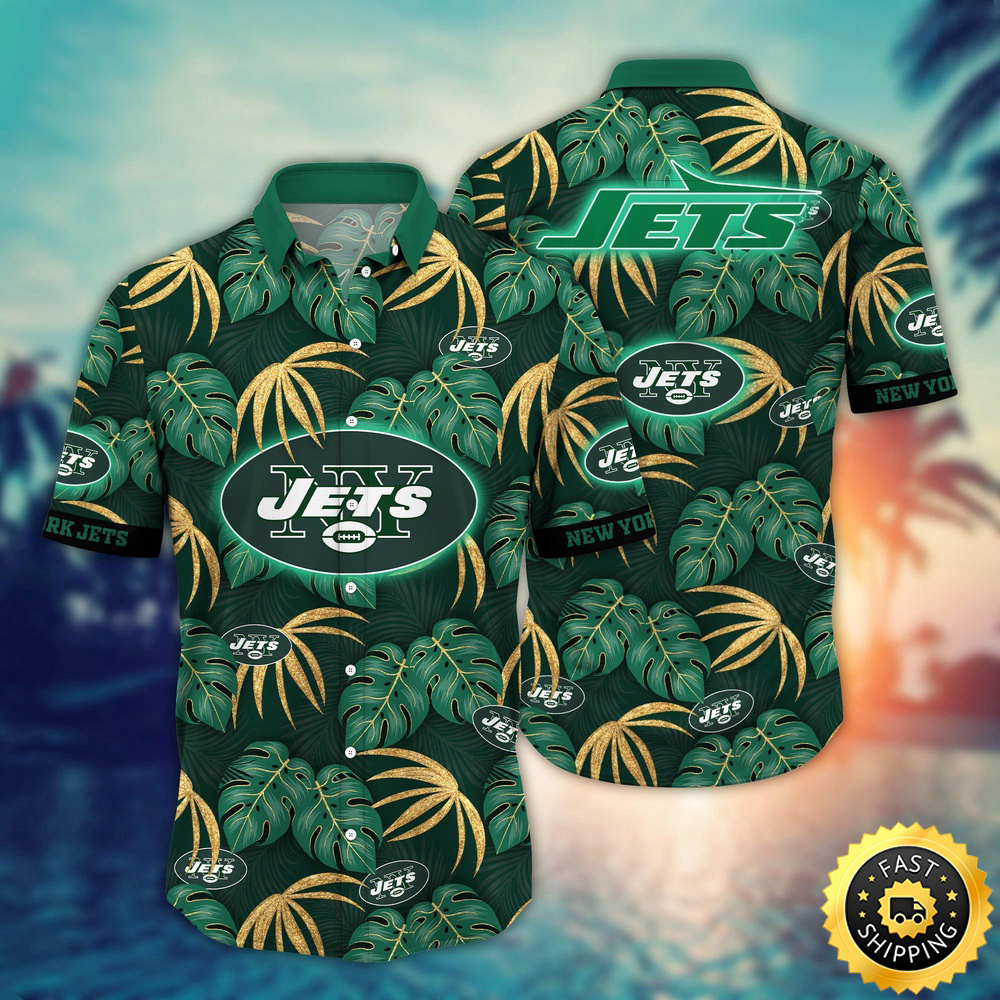 New York Jets Hawaii Shirt Flower Beachy Keen Fashion