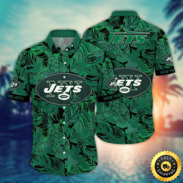 New York Jets Hawaii Shirt Flower Tropical Holiday Attire