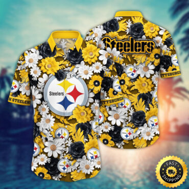 Pittsburgh Steelers Hawaii Shirt Flower Sunny Day Essentials